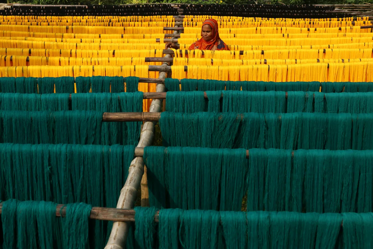Traditional yarn drying process